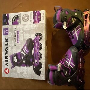 Airwalk Black and Purple Inline Skates